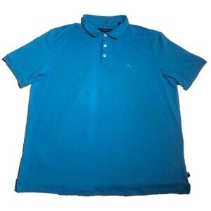 Tommy Bahama Men’s Island Zone Cotton Polo Shirt Blue Size XL
